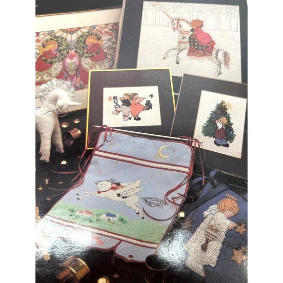 Vintage Cross-Stitch & Quilting Pattern Book - Picture 1 of 5